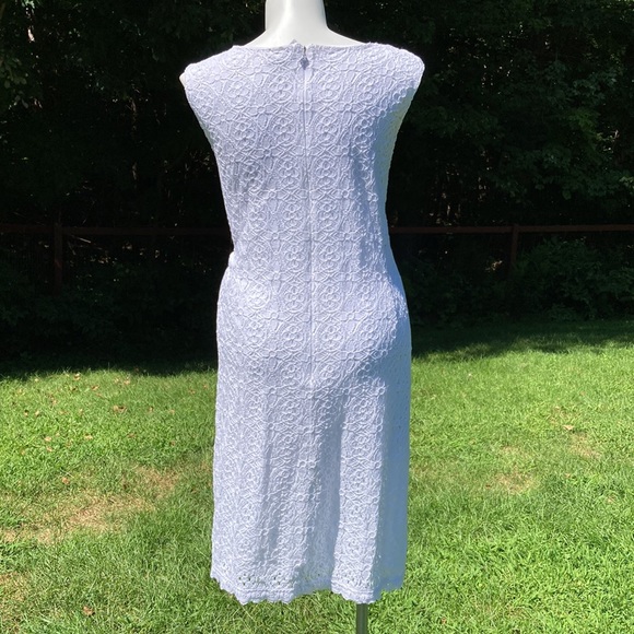 Catherines white lace over white liner plus size sheath dress size 4X - Picture 5 of 9